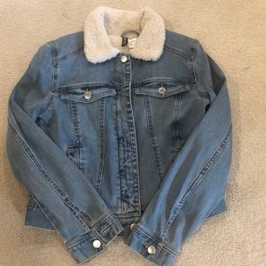 H&M Denim jacket with Sherpa lined material